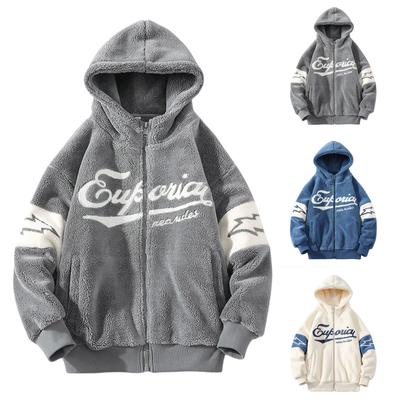 Полотенце с вышивкой, утолщенная хлопковая рубашка, пальто с капюшоном из флиса ягненка