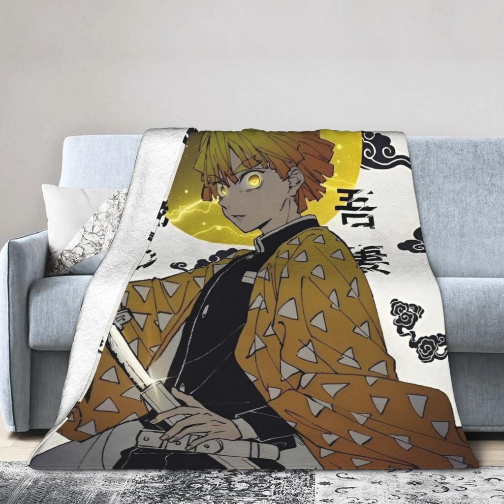 Покрывало-одеяло Kimetsu No Yaiba Синобу Кочо Флисовое плед Летнее украшение для кондиционера Ультрамягкое теплое покрывало