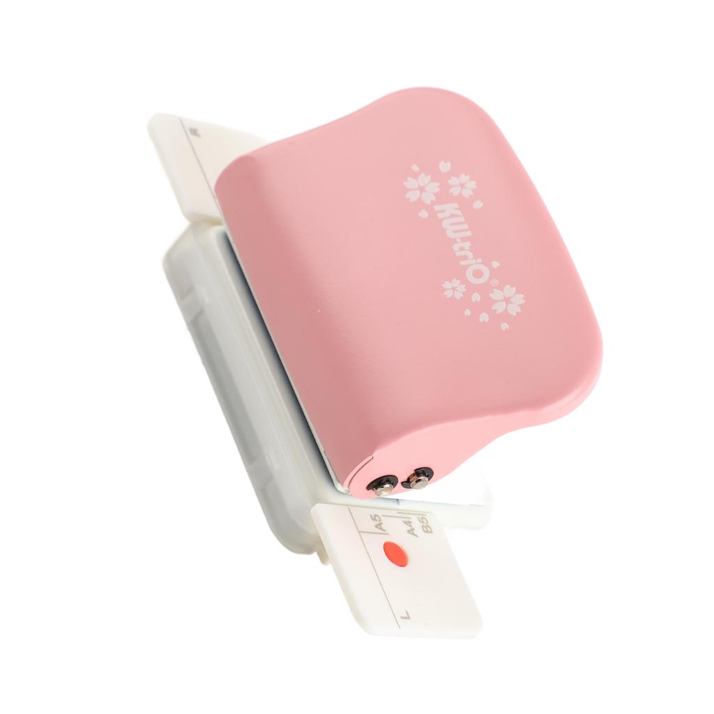 99H9 Hole Puncher 26Hole 30Hole 20Hole Paper A4 B5 A5 LooseLeaf Manual Punching Machine Pink