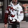 Men's Hoodie for Men Dragon Graphic 3D Print Sweatshirts Outdoors Pullover Clothing Daily Fashion Autumn
