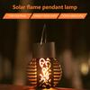 Светодиодный солнечный светильник Flame Decorative Light Водонепроницаемый мерцающий эффект пламени, шаровые солнечные лампы, подвесной фонарь, сад, двор, декор, освещение