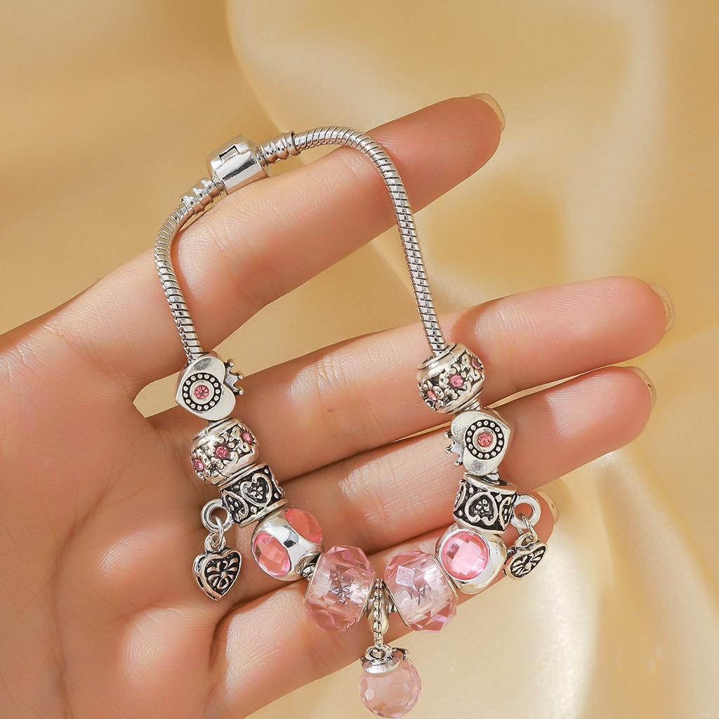 1 шт. модный дизайн хрустальный браслет женский, подходит для повседневной носки в качестве праздничного подарка