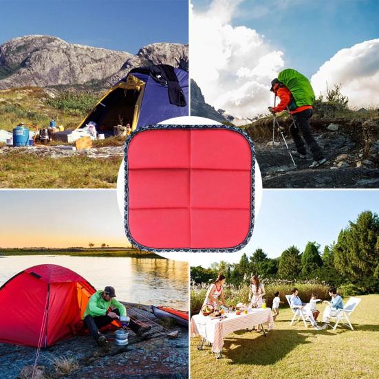 Портативный легкий мини-водонепроницаемый складной коврик с сумкой для хранения, износостойкий нескользящий утолщенный уличный коврик для пикника