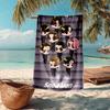 Snowman Band Fashion Beach Towel: Ideal for Summer Adventures Soft, absorbent and quick drying suitable for swimming and bathing