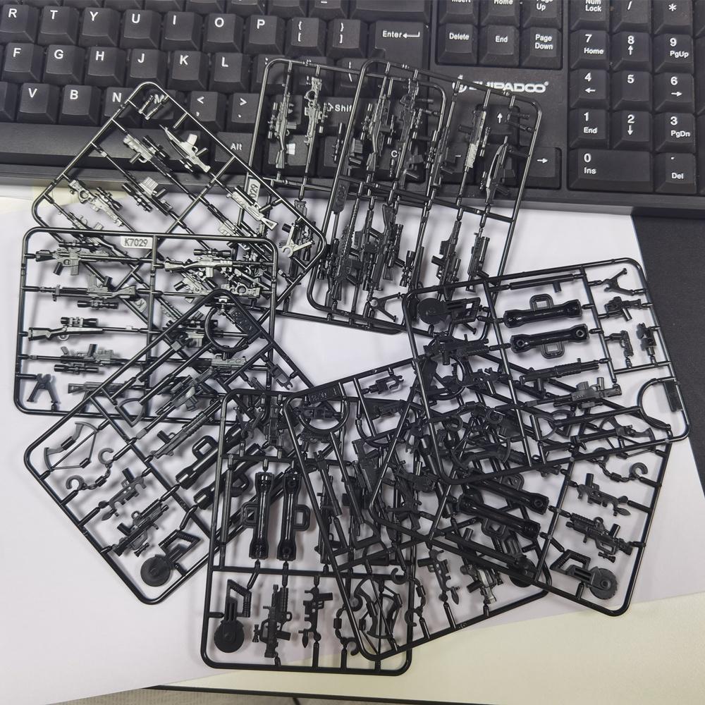 50 г/Пакет Серия Милитари Аксессуар для Строительных Блоков Набор Оружия Пистолетов Детали Вторая Мировая Война Город Спецназ Аксессуары Кирпичики DIY Игрушки Для Мальчика Подарок