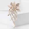 Fashion Temperament Rhinestone Opal Flower Brooch High-End Light Luxury Women'S Suit Coat Corsage Jewelry Pin