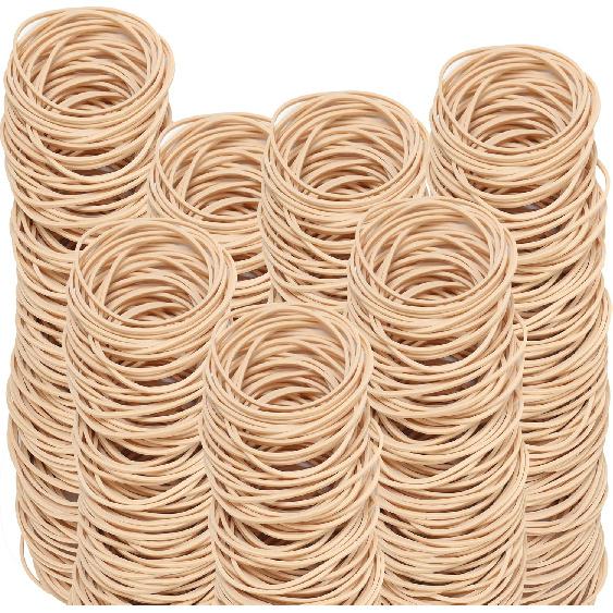 Rubber Bands Size #19 Beige 300pcs Elastic Rubber Bands for Office Supplies