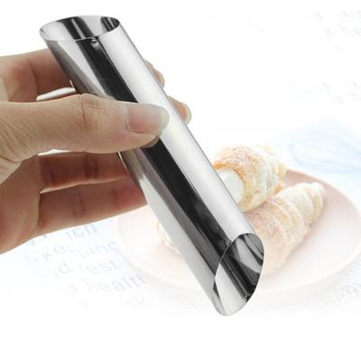 6 шт. форм для круассанов из нержавеющей стали, спиральные трубочки для выпечки, вставка для рулета с кремом и шоколадом