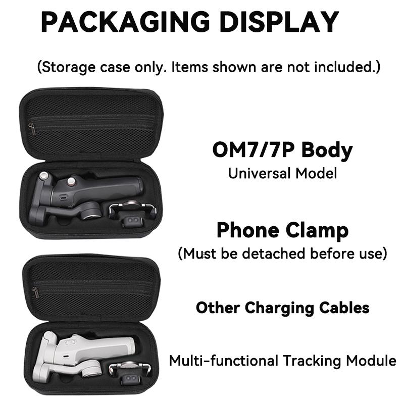 Protective EVA Hard Case for DJI OM 7/7P/8 Gimbal Stabilizer Waterproof Shockproof Travel Carrying Storage Bag Box Accessories