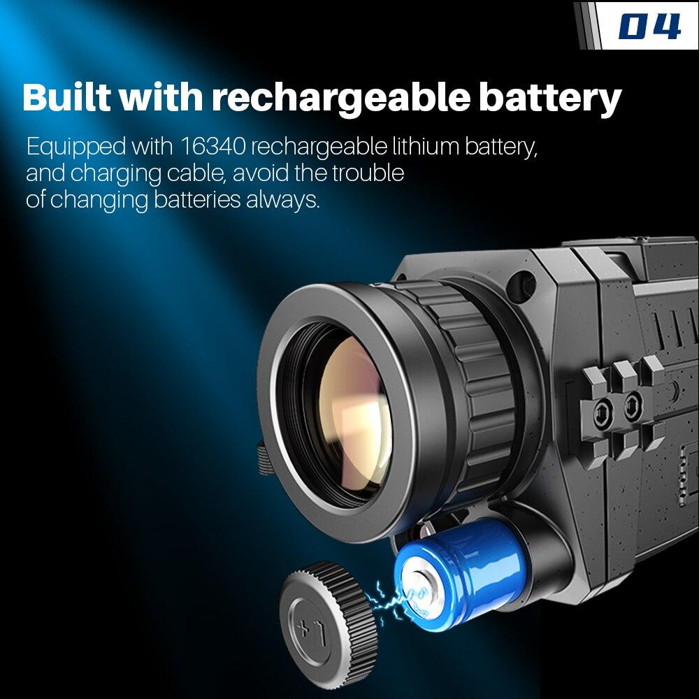 APEXEL 5X40 цифровой монокуляр ночного видения инфракрасный бинокль ночного видения ИК-камера 1080P HD прицелы для кемпинга и пешего туризма