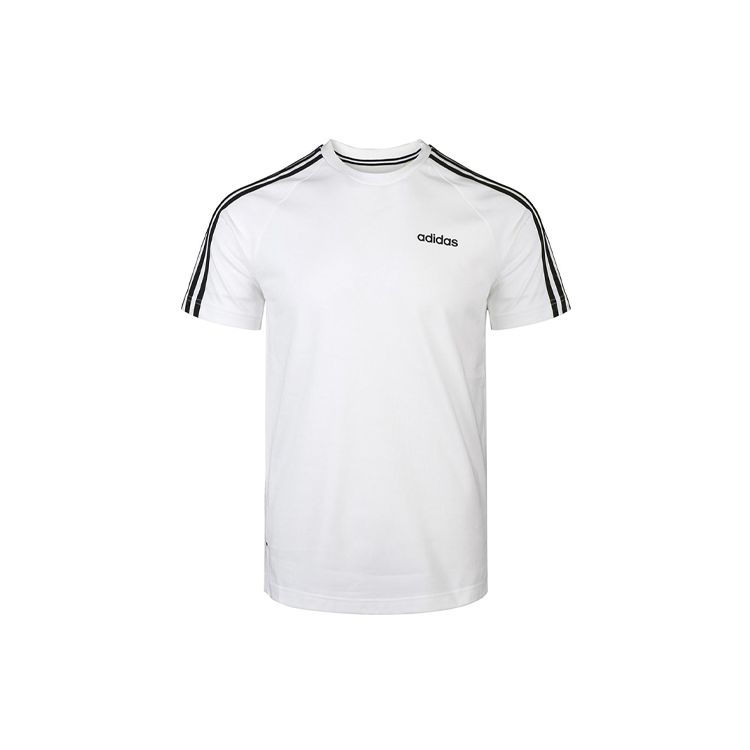 Adidas Дышащая футболка с коротким рукавом, мужские топы, белые GJ8902