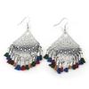Les Trésors De Lily [N0984] - Multicolored Silver 'Carmen' Designer Earrings