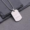 Men's Trendy Titanium Dog Tag Necklace - Hip Hop Street Dance Style