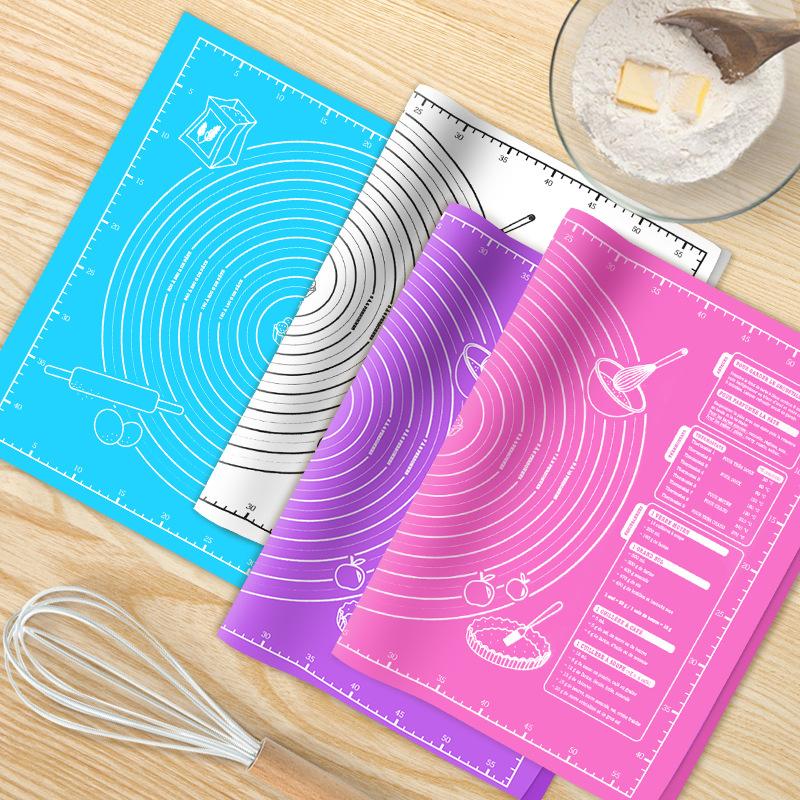 60/40 см силиконовый коврик для выпечки противень коврик для замешивания теста на кухне раскатывание теста пицца большой держатель для теста с антипригарным покрытием