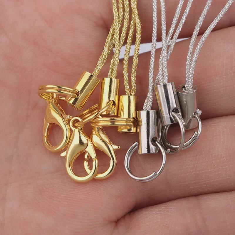 20 шт. двойное кольцо телефон USB кулон с карабином застежка подвеска веревка для DIY ювелирных изделий