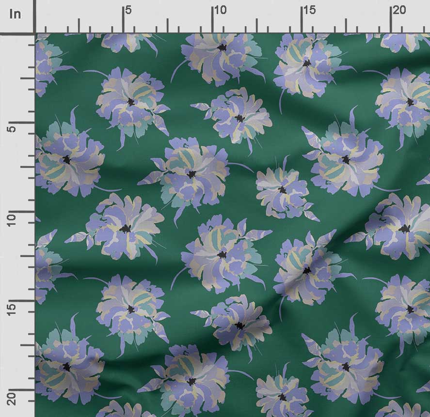 Soimoi Цветочный принт, хлопковый батист, ткань для квилтинга, продаваемая во дворе, хлопчатобумажная ткань средней плотности шириной 42 дюйма,