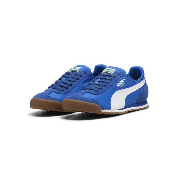 Puma Кроссовки Roma OG Nylon Удобные Универсальные Низкие Повседневные Кроссовки Унисекс Синий Белый 362408-41