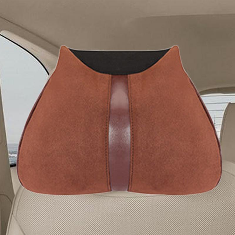 Car Headrest Pillow Adjustable Back Lumbar Pillow For Vehicle Softness Driving Headrest With Adjustable Strap For Cars Auto RVs