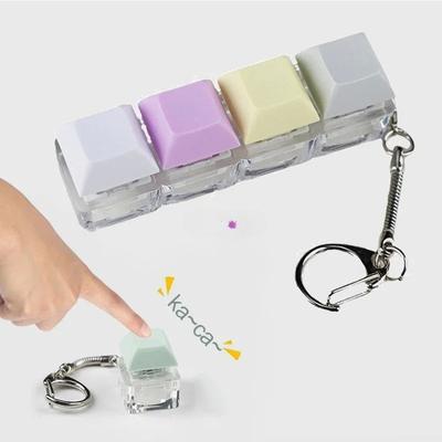 Клавиатура, игрушка-непоседа, красочный брелок для ключей, игрушка для снятия стресса для детей, взрослых, подарки, кнопки на палец, антистрессовые игрушки