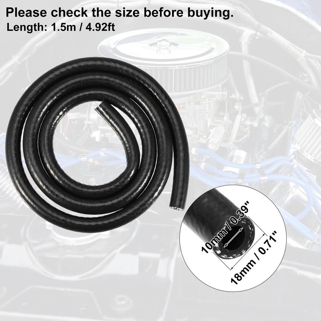 X AUTOHAUX Силиконовый вакуумный шланг Автомобильный термостойкий шланг Вакуумный шланг Силиконовый