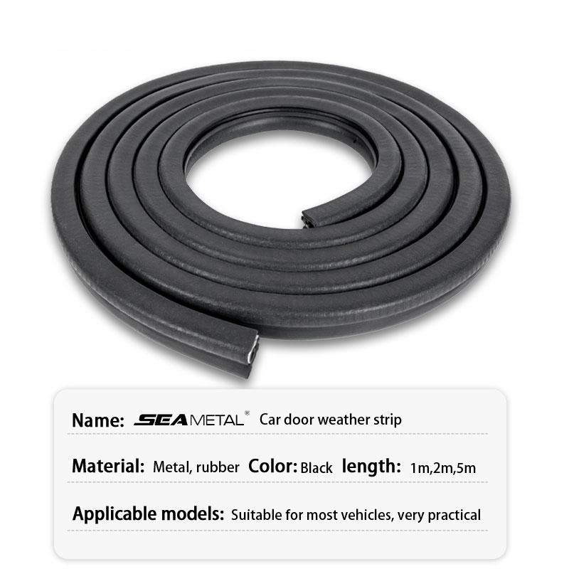 SEAMETAL Защитная полоса от царапин на кромке двери автомобиля Уплотнительная накладка Защита Кромки Наклейка на дверь автомобиля Универсальная 1/2/5 м