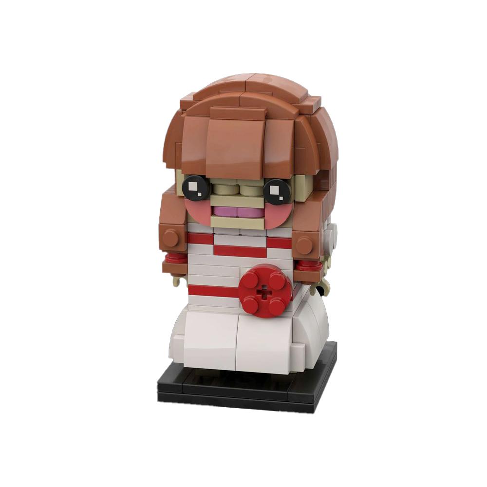 Gobricks MOC Ужас Аннабель Brickheadz Кирпичи Модель
