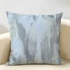 Blue Modern Gradient Design Cushion Cover Natural Linen Organic Fabric Double-Sided Printing Breathable Perfect For Home Decor