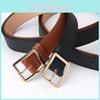 Minimalist Ladies Leather Look Belt With Pin Closure For Daily Fashion