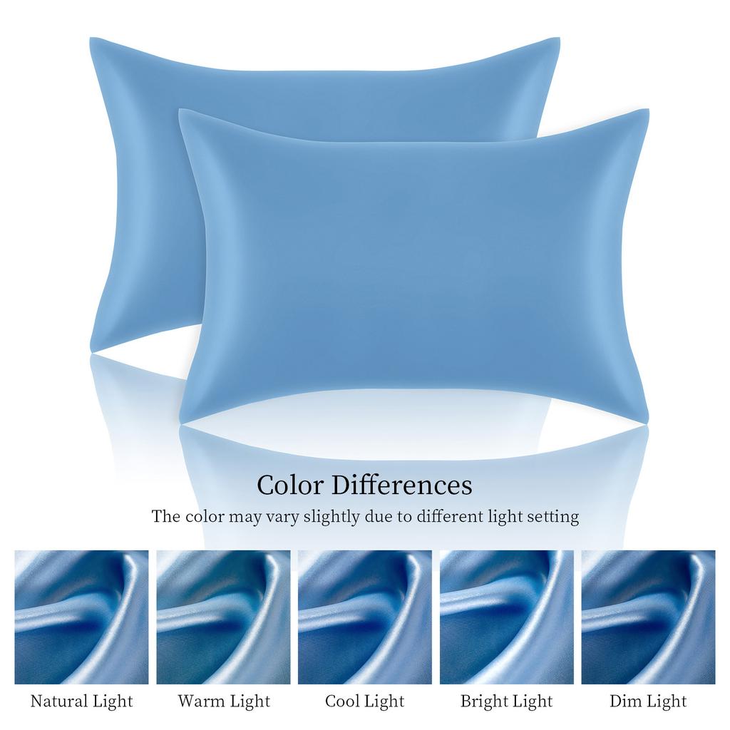 Наволочка из искусственного шелка, шелковый сатин, ледяной шелк, сатин, на одну подушку