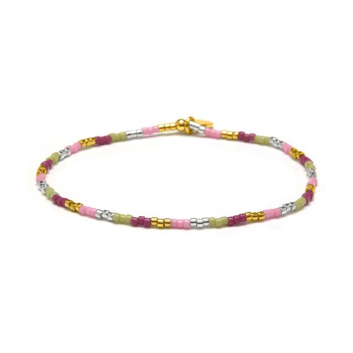 Bracelet - LUXENTER - Limcus - Cristal multicolore - Finition or jaune 18 carats - Diamètre 55 mm