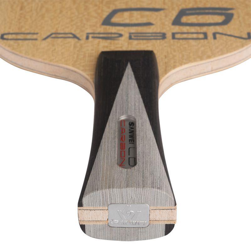 SANWEI C6 LD CARBON Table Tennis Blade Racket (Koto + Balsa + Carbon OFF+) Original SANWEI C-6 Ping Pong Bat Paddle