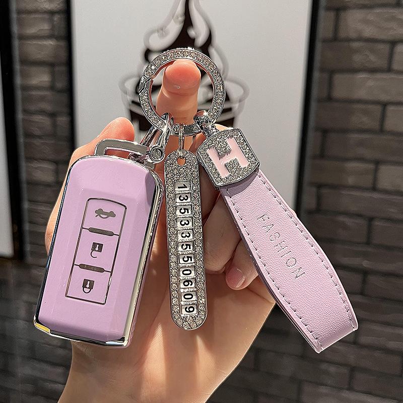Guangqi Mitsubishi Car Key Sleeve Outlander Eclipse Cross JinxuanASXYishen Pajero Jin Chang Dedicated Buckle Case Cover
