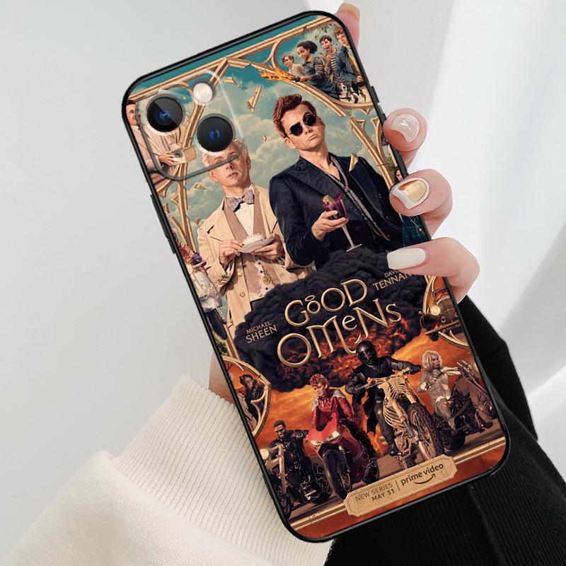 Чехол 'Благие Знамения' Для iPhone 12 11 13 14 15 16 Pro Max Mini Чехол Для iPhone XR X XS Max Plus Чехол Для Телефона