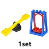 Big Building Blocks Slide Swing Seesaw Park Playground Series Large Pillar Bricks Children Kid Educational Toy Compatible Duploe