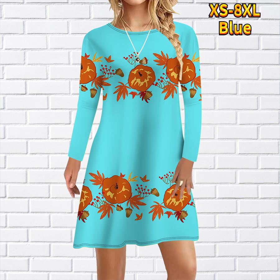 Женское повседневное платье с рисунком из мультфильма, оранжевые платья с принтом для женщин, платье с круглым вырезом и коротким рукавом, размер плюс