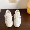Молочный фуфу маленькие белые туфли женские 2025 новая осень дышащие универсальные спортивные повседневные туфли детские толстая подошва туфли спорт