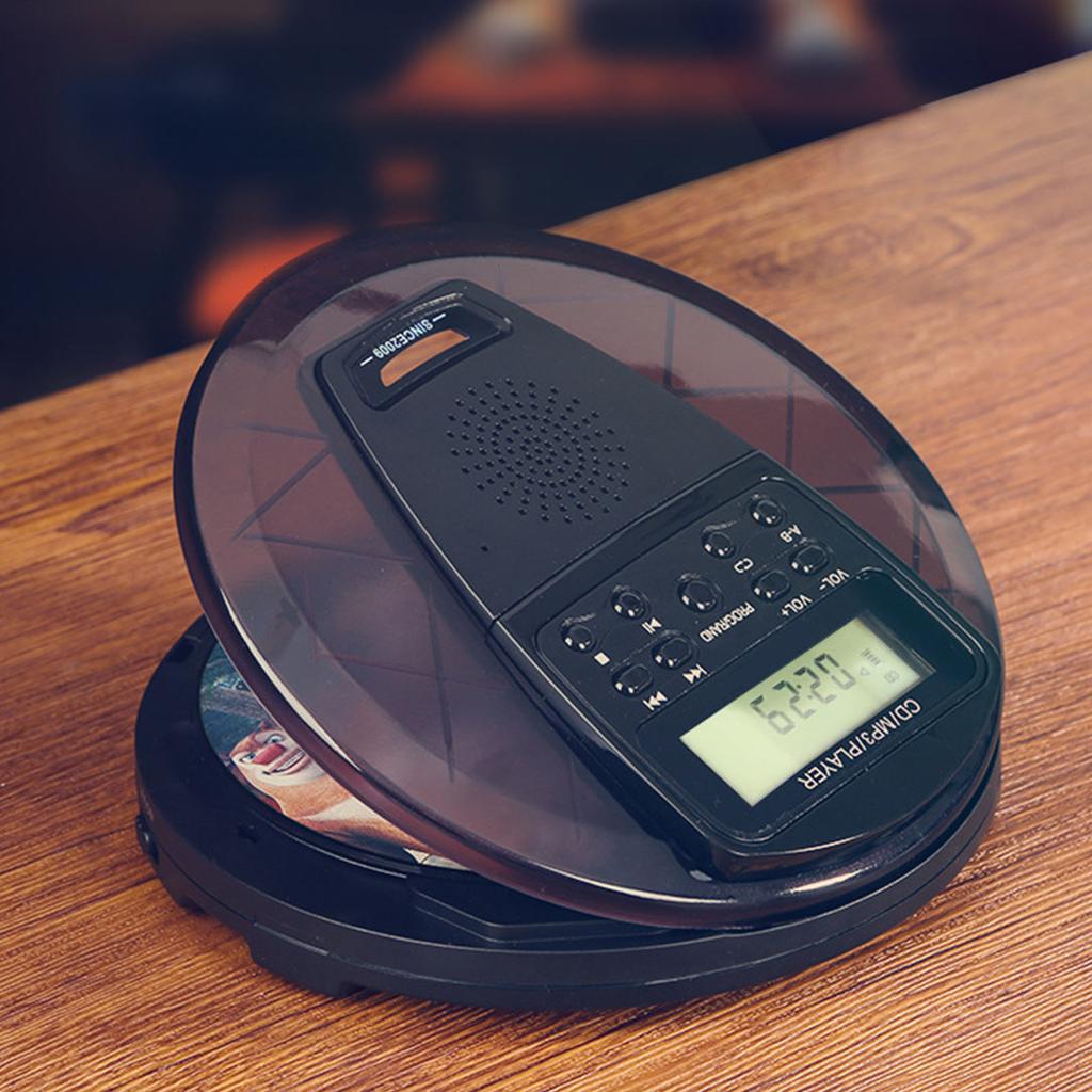 Rechargeable CD Player Portable Compacts Shockproof Portable CD Player with Earphone Walkman CD Player LCD Display