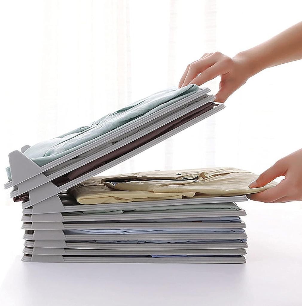 Гардеробная футболка Доска для одежды Органайзер для коротких рубашек Складная доска для хранения одежды в шкафу для брюк