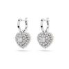 Swarovski Серьги-подвески Сердце Капля Воды Женские серьги Серебряные 5684384