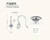 Gica Gema Europe And The United States New Moissanite Ear Hook Fashion Temperament Tide Sterling Silver S925 Ear Accessories