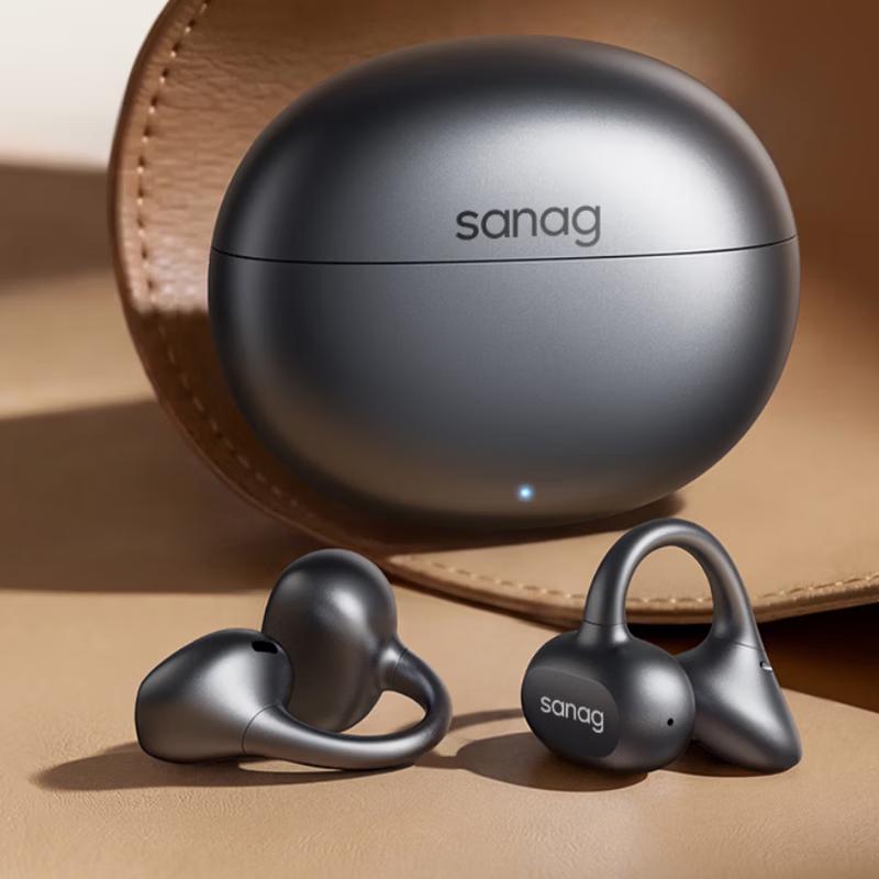 Беспроводные Bluetooth-наушники Saina ANC с креплением-клипсой