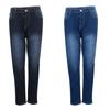 Women Sexy High-waist Wide-legged Casual Pants Teenagers Classic Denim Skinny