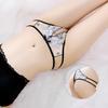 Sexy Lingerie Women's Underwear Embroidered Hollow Mesh Seductive Thong Panties Underpants G Strings Crotchless Bandage Underwear Lingerie for Women