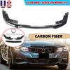 Carbon Fiber Black Front Bumper Spoiler Lip For 2019-2022 Bmw  G20 M340I M-Sport