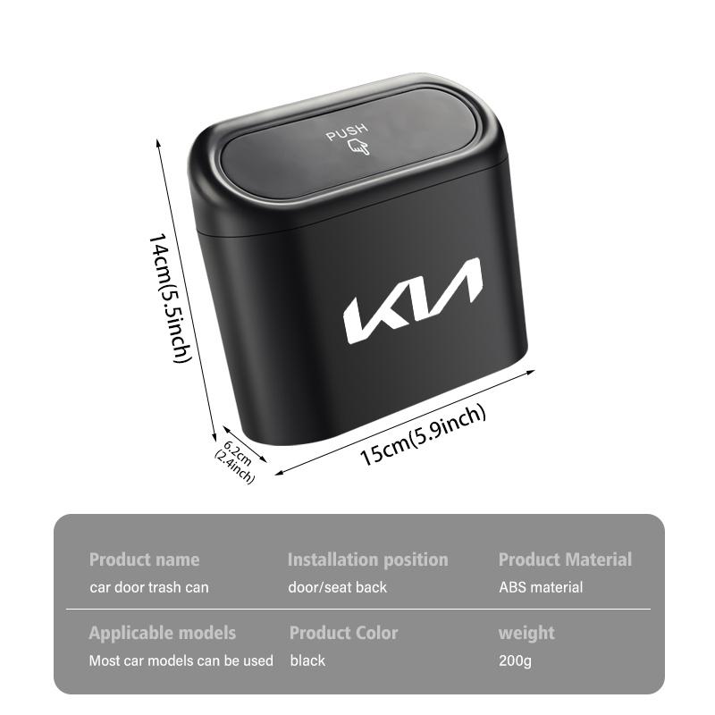 BYYIA1 Car Trash Can Ashtray Storage Organize Rubbish Bin Accessories For KIA Stinger Optima Cerato Soul Venga Forte Spectra Sedona