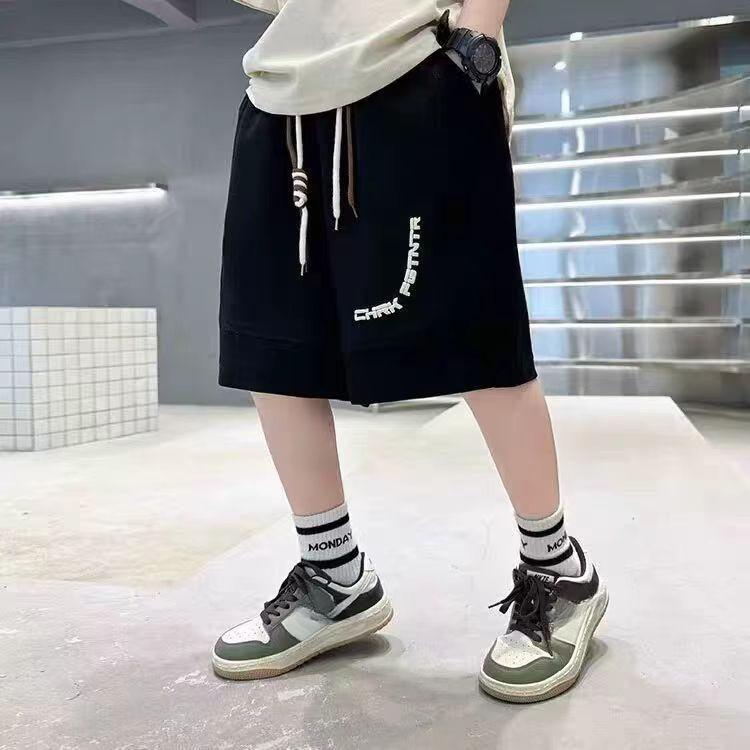 Мальчиковые брюки на лето Детские повседневные свободные Повседневные спортивные Универсальные брюки с принтом Шорты