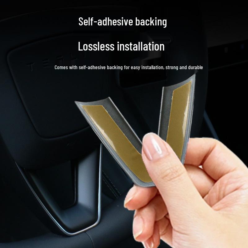 Декоративные наклейки на руль Model 3 - Аксессуары для модификации интерьера автомобиля