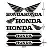 WRS2  Motorcycle Stickers for HONDA Car Logo Reflective Laser Stickers Racing Helmet Decals Tail Box Shock Absorber Decoration