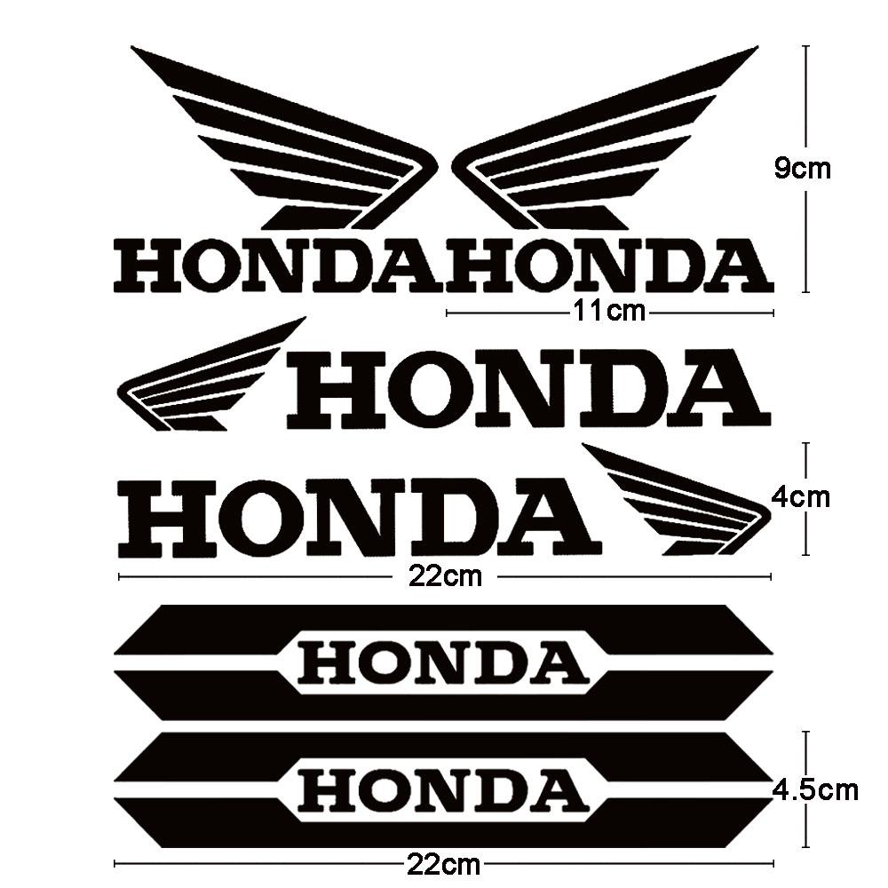WRS2  Motorcycle Stickers for HONDA Car Logo Reflective Laser Stickers Racing Helmet Decals Tail Box Shock Absorber Decoration