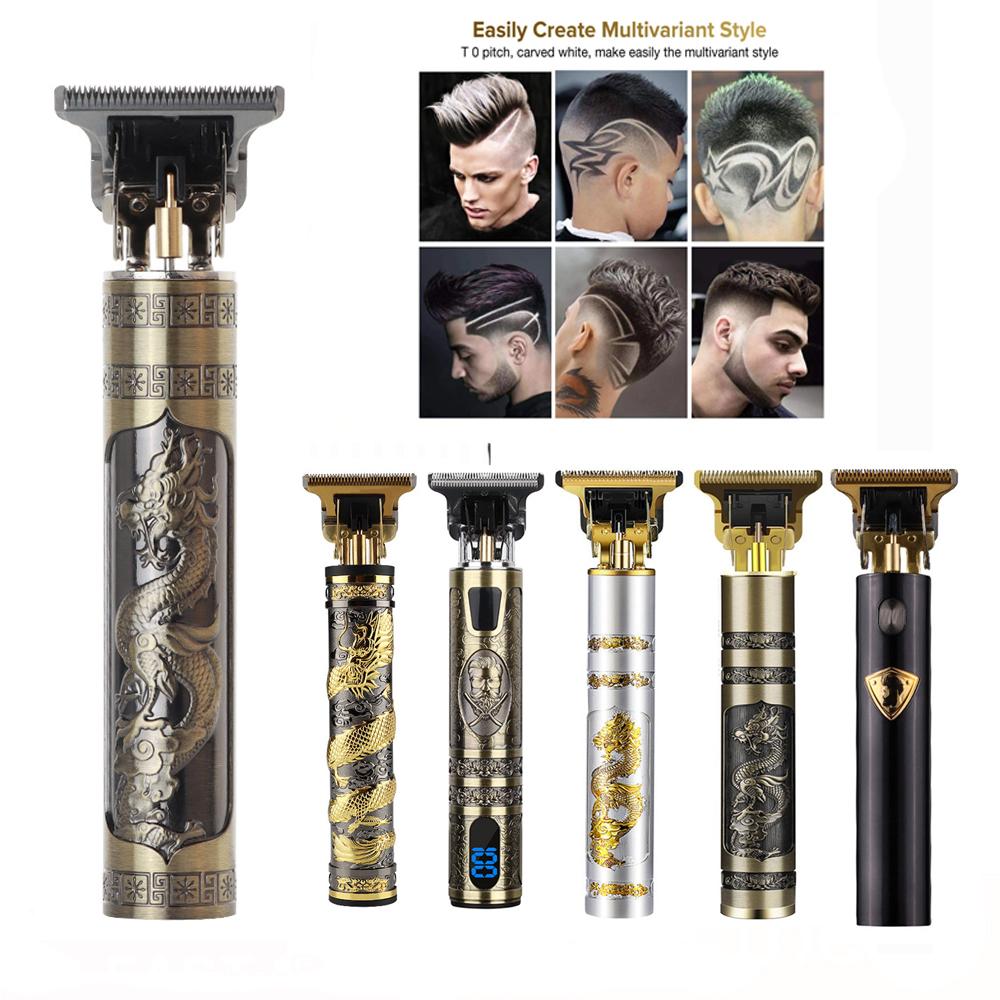 Vintage T9 Electric Cordless Hair Cutting Machine Professional Hair Barber Trimmer For Men Clipper Shaver Beard Lighter